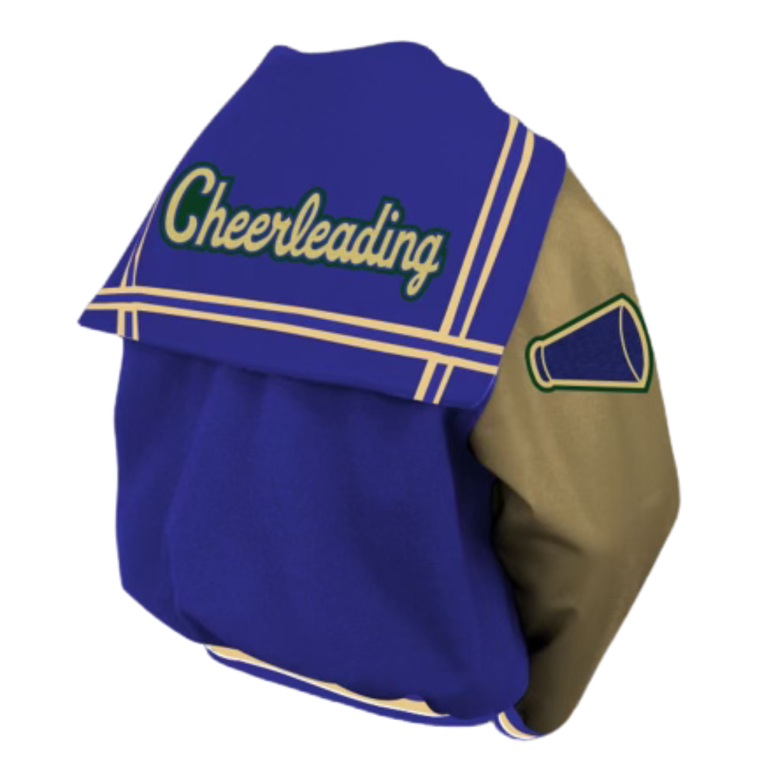 $85 Ace Sailor Collar with "Cheerleading" script back of jacket customization