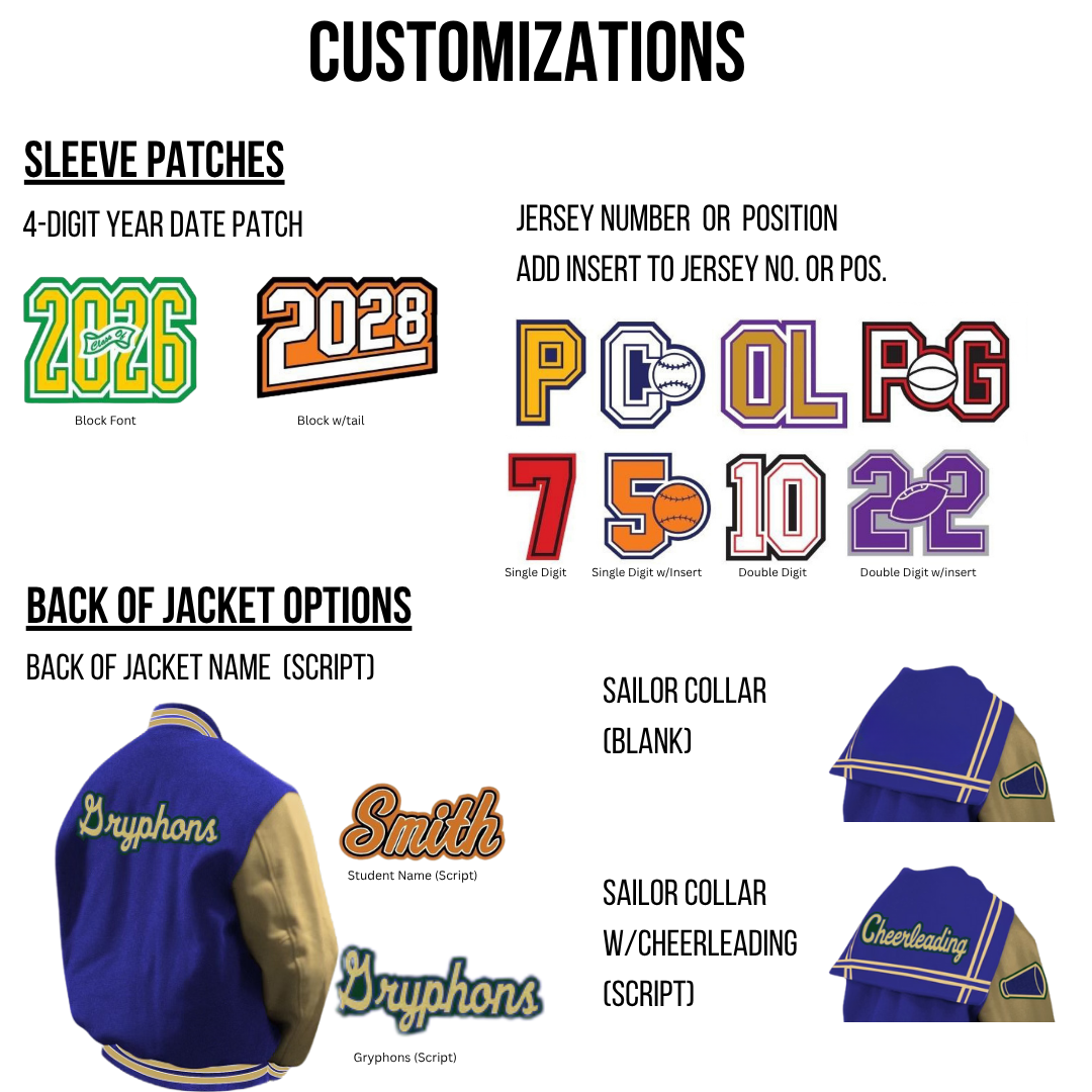 ACE Macon - Letterman Jacket with Leather Sleeves