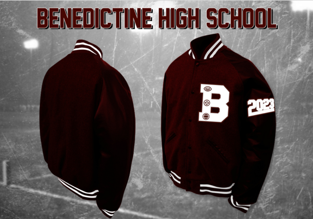 Benedictine Military Letterman Jacket