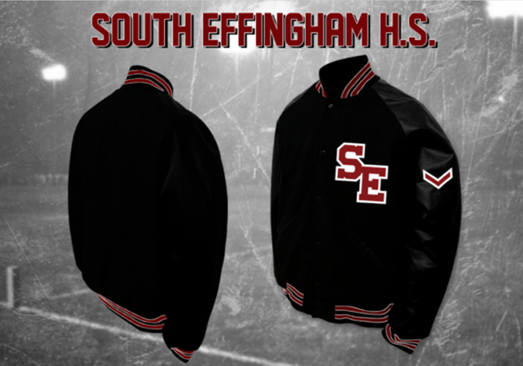 South Effingham Letterman Jacket - Black