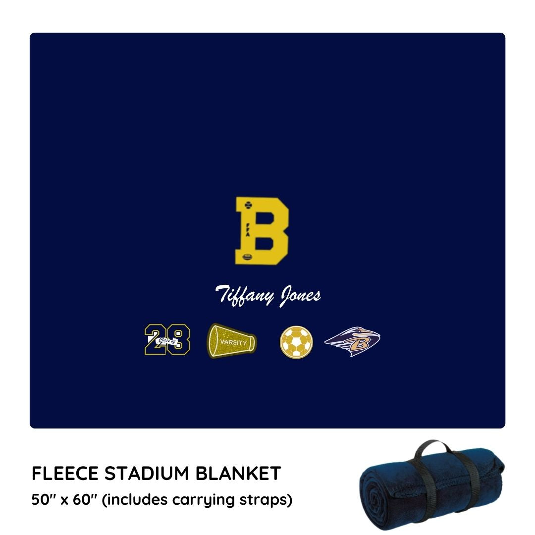 Brantley County Varsity Letter Blanket