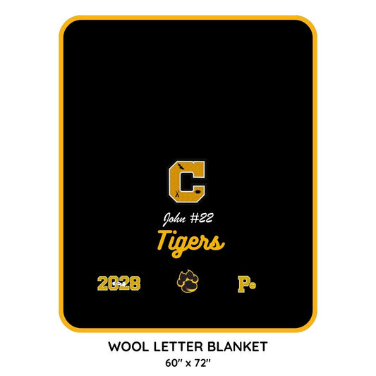Claxton High Varsity Letter Blanket