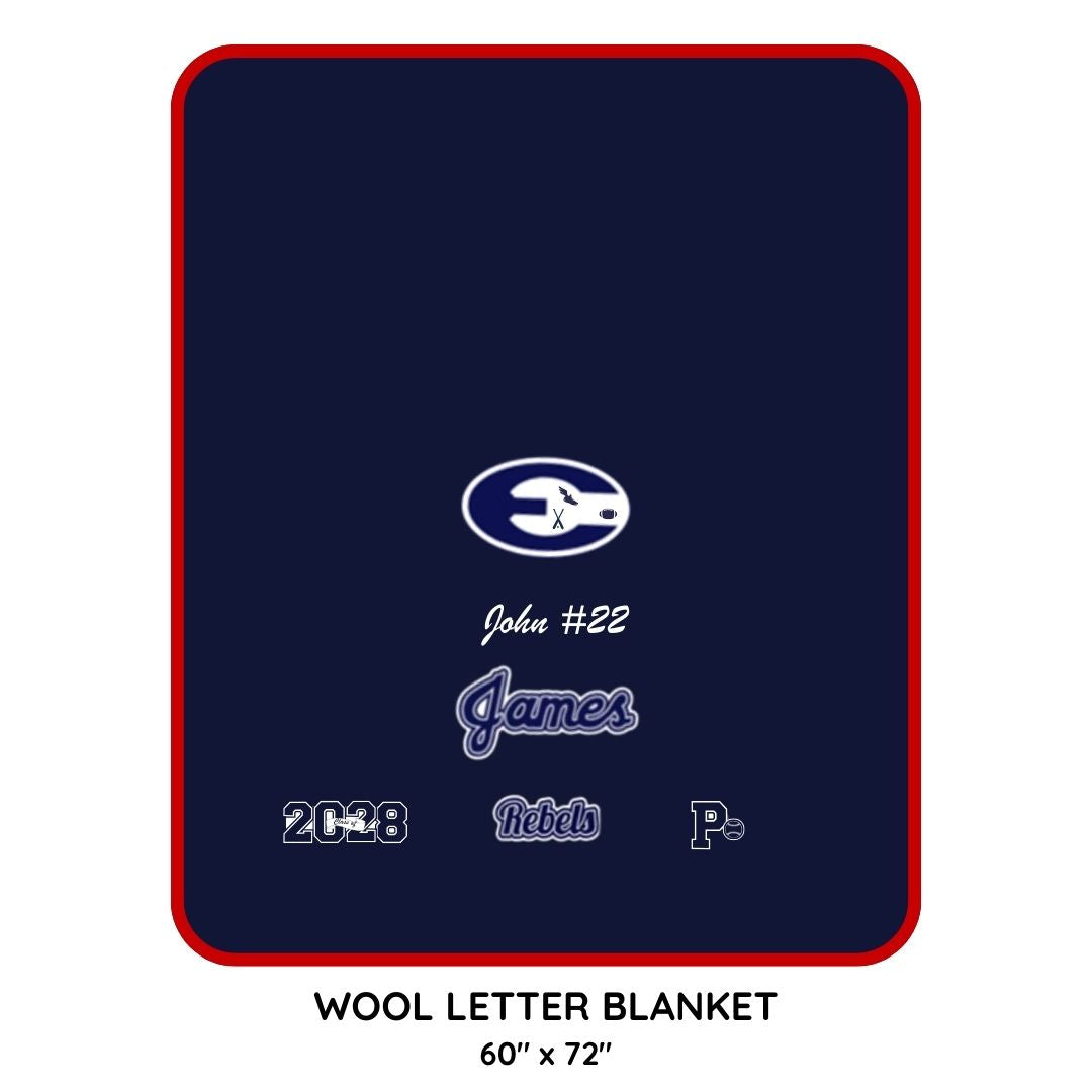 Effingham County Varsity Letter Blanket