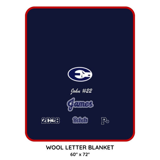 Effingham County Varsity Letter Blanket