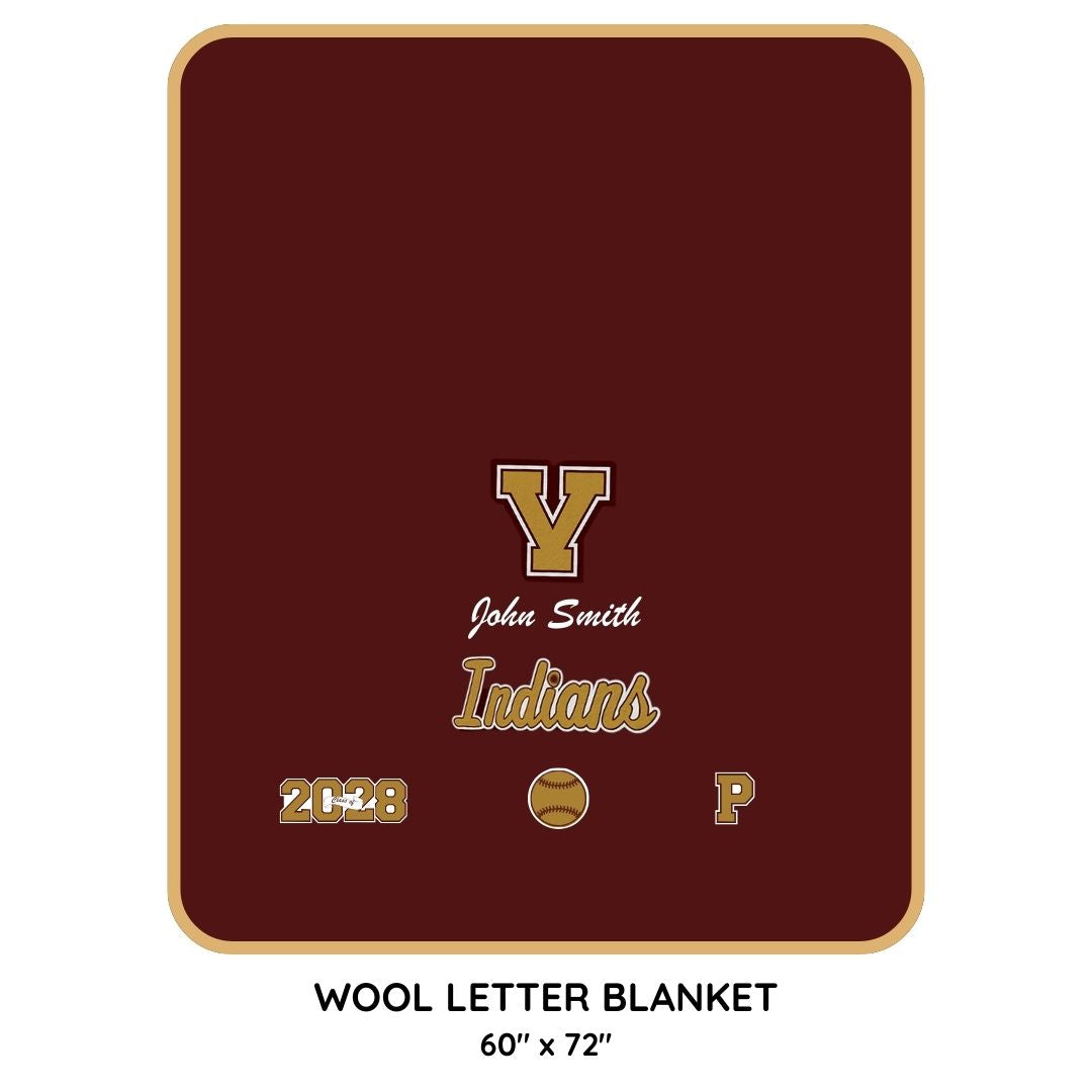 Vidalia Letter Blanket