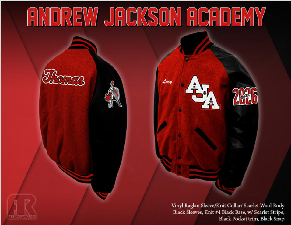 Andrew Jackson Academy Letterman Jacket
