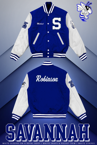 Chad Charming Descendants Blue Varsity Jacket - William Jacket