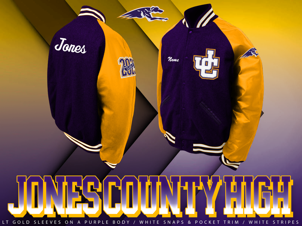 Letterman jacket purple hot sale and gold