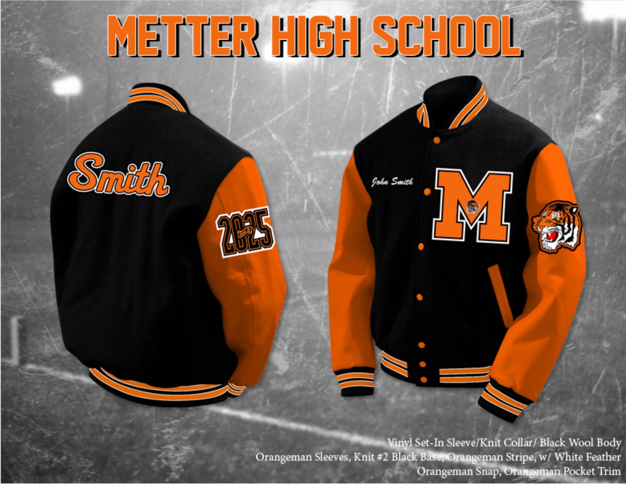 Metter High School Letterman Jacket