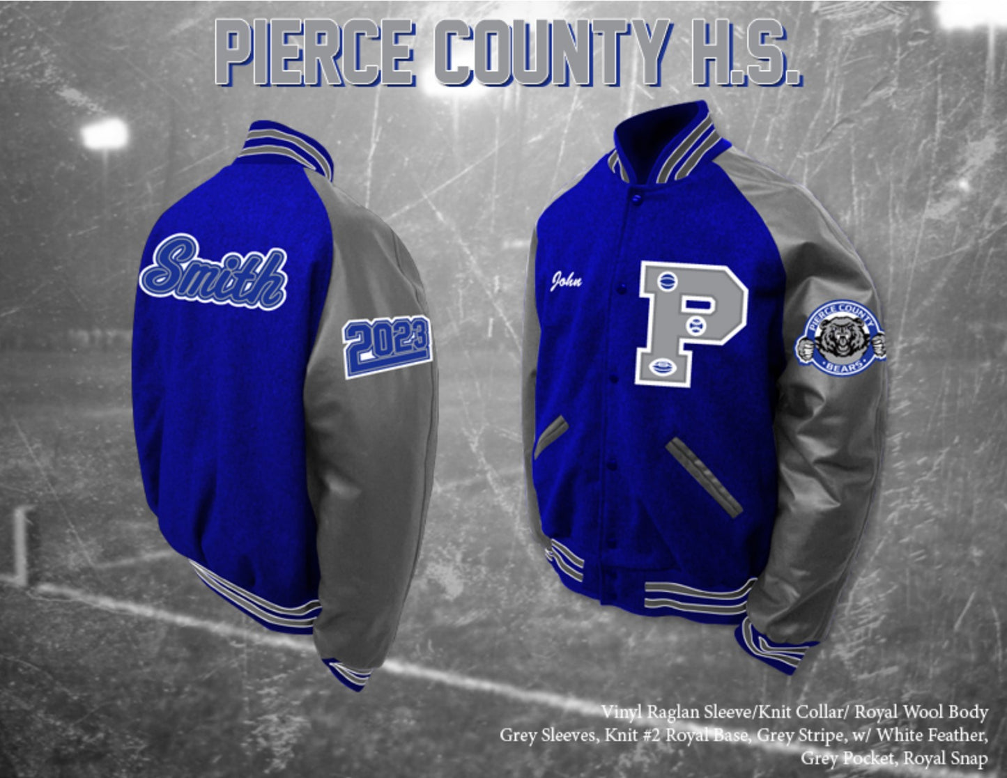 Pierce County Letterman Jacket