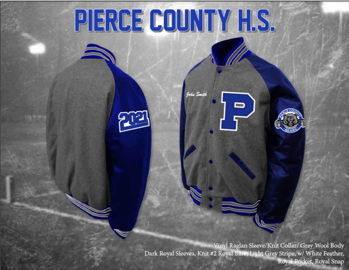 Pierce County Letterman Jacket