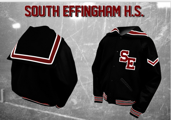 South Effingham Letterman Jacket - Black
