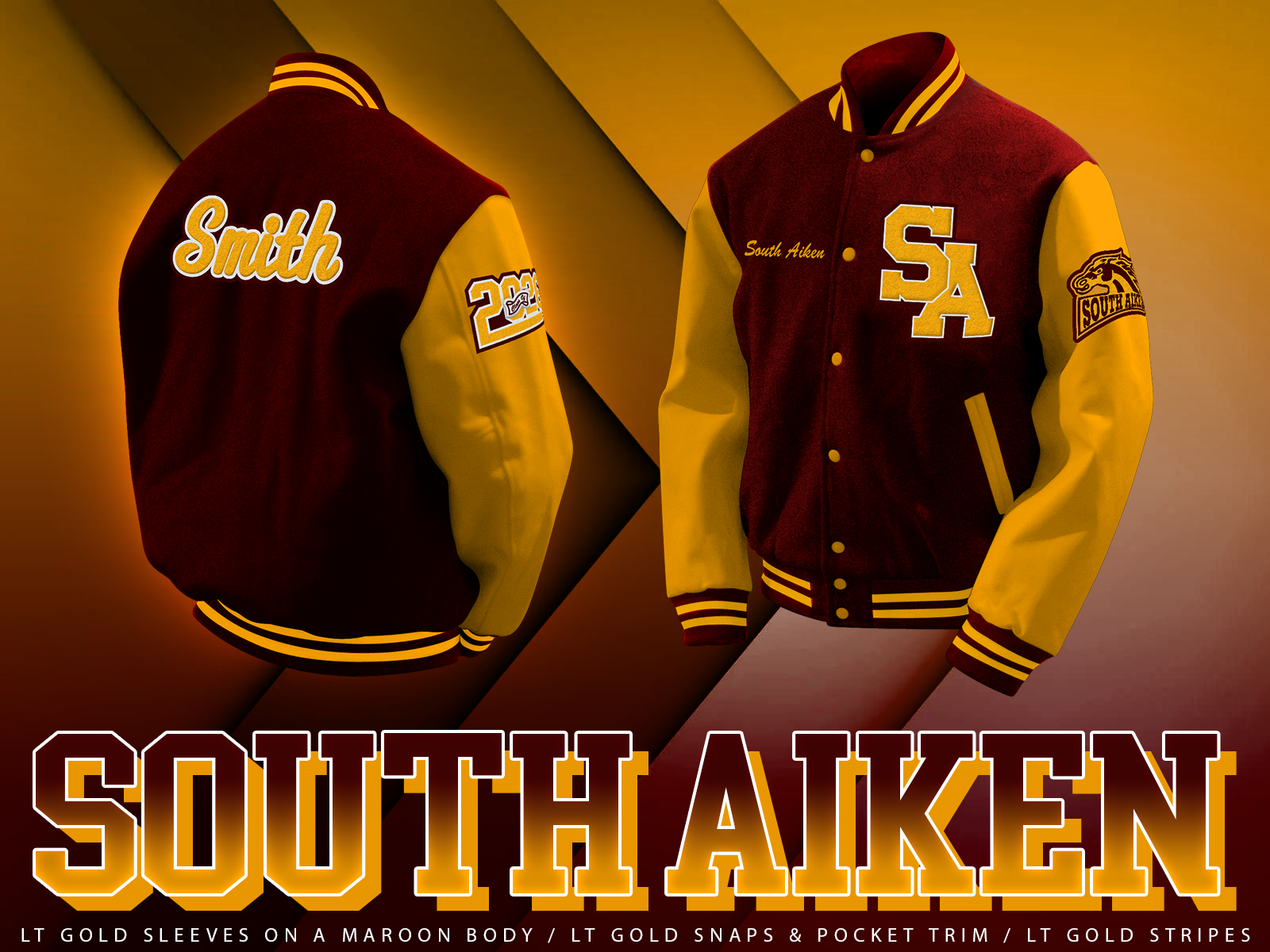 South Aiken High School Letterman Jacket Herff Jones The